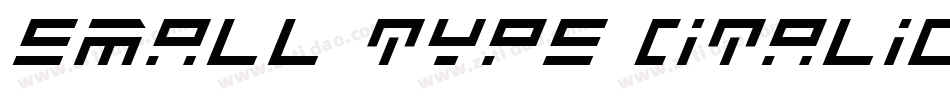 Small type (italic)字体转换